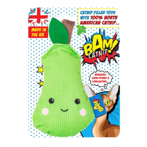 BAM Catnip Percy Pear Cat Toy